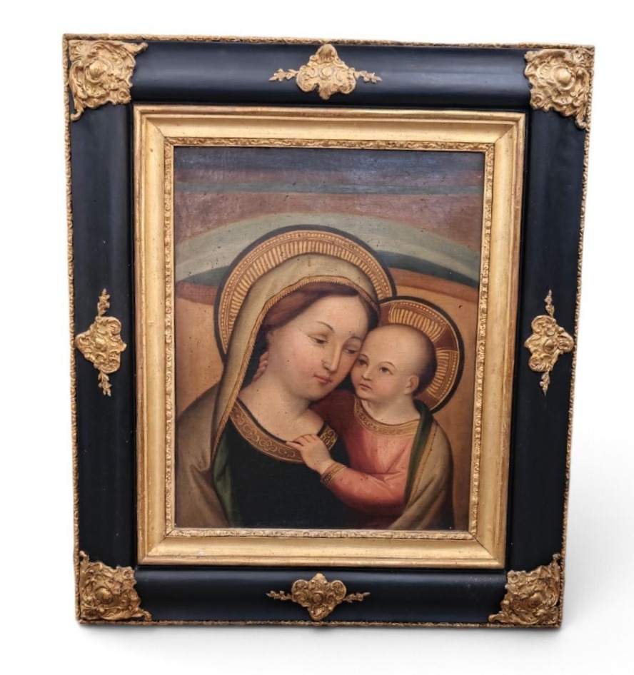 19th-century Painting, Our Lady Of Good Counsel Of Genazzano
