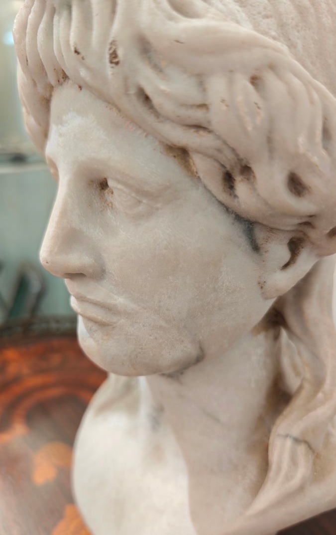 Grand Tour Carrara Marble Bust -photo-2