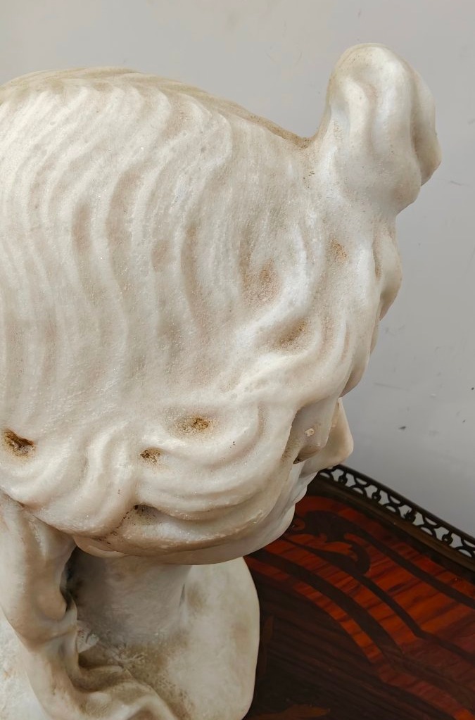 Grand Tour Carrara Marble Bust -photo-4