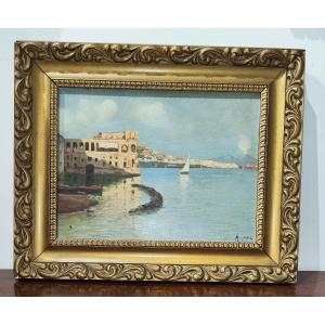 Palazzo Donn'anna, Naples, Oil On Panel