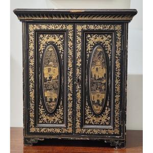 Lacquer Cabinet, Canton, Qing Dynasty, 19th Century