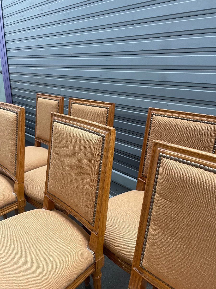 Suite De 6 Chaises De Style Louis XVI-photo-2