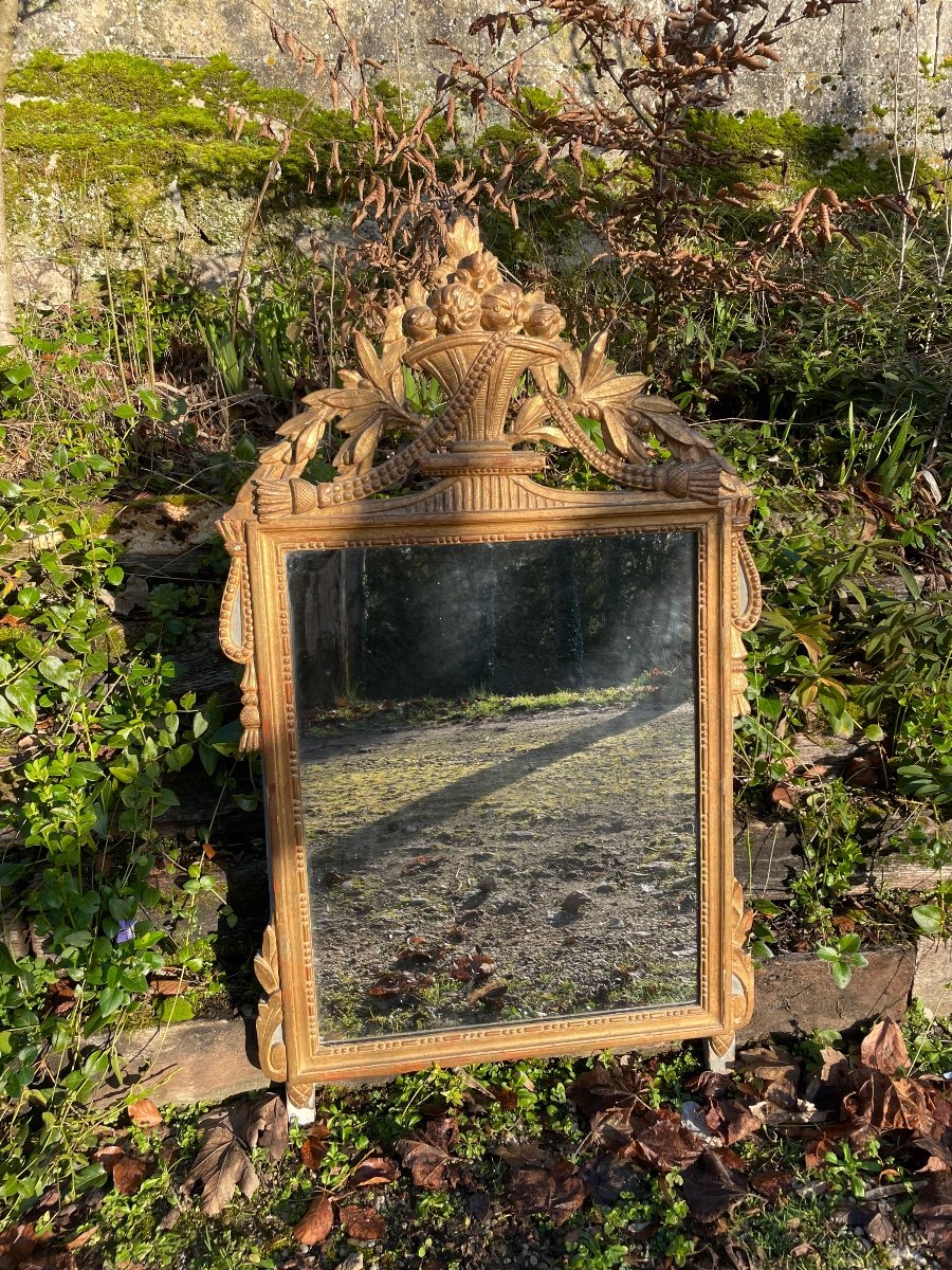 Miroir D’époque Louis XVI-photo-4