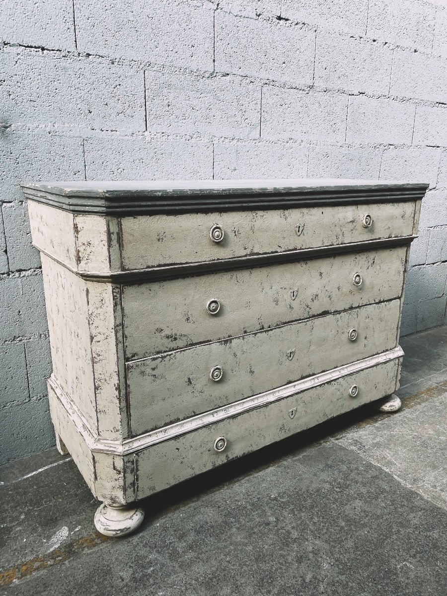Patinated Chest Of Drawers