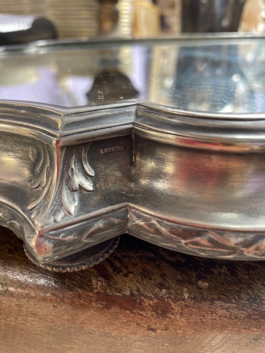 Silver Metal Tray-photo-1