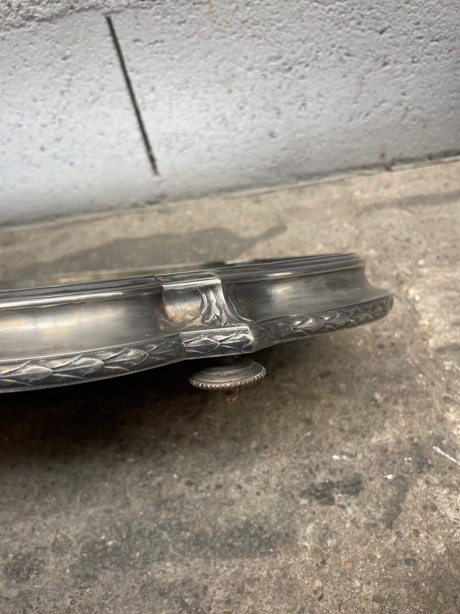 Silver Metal Tray-photo-2