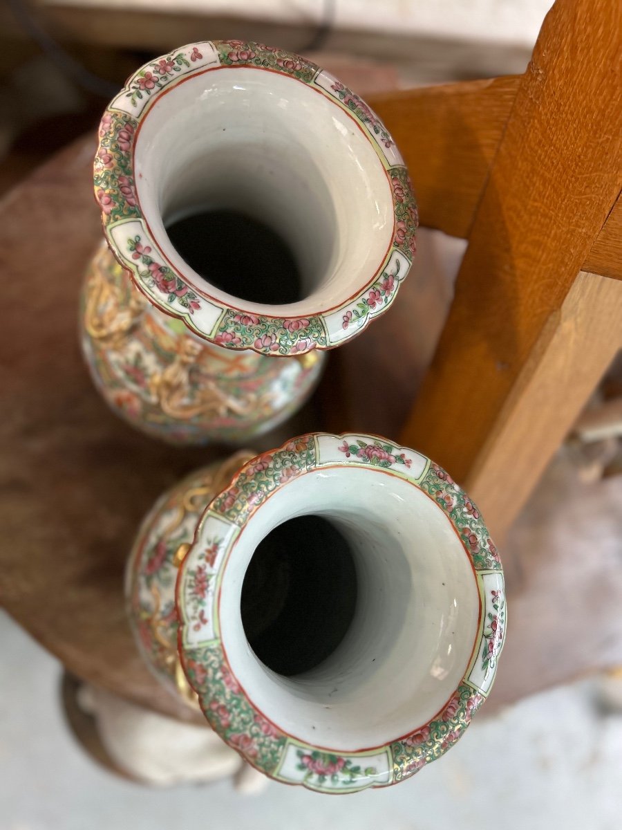 Paire De Vases Chinois -photo-3