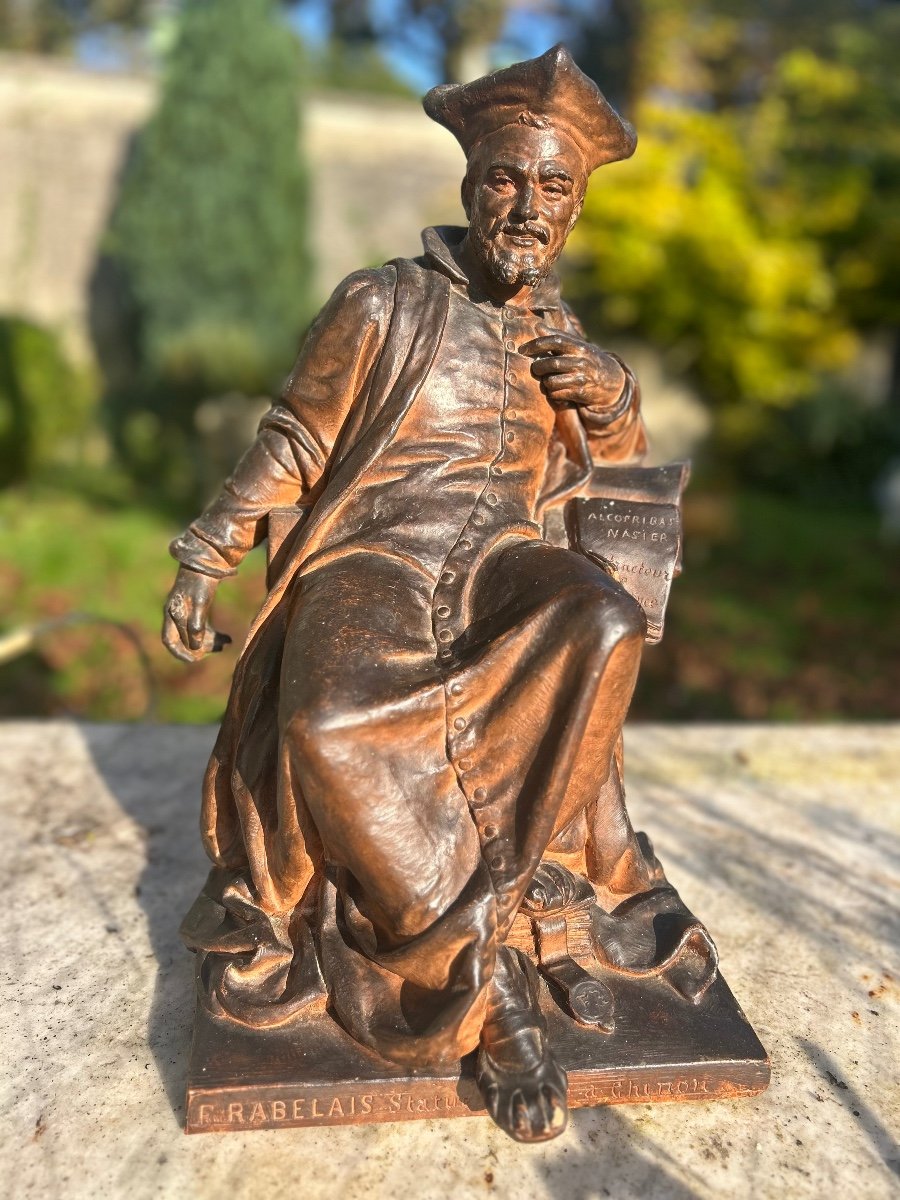 Sculpture, En Terre Cuite De Rabelais