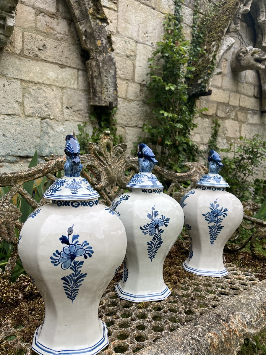 Set Of 3 Covered Pots-photo-2