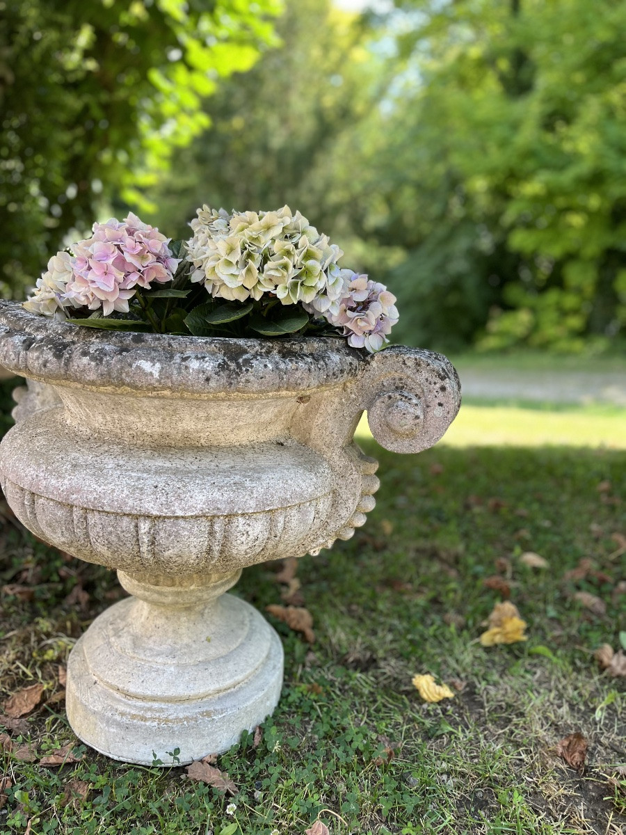 Vase en pierre reconstituée -photo-3