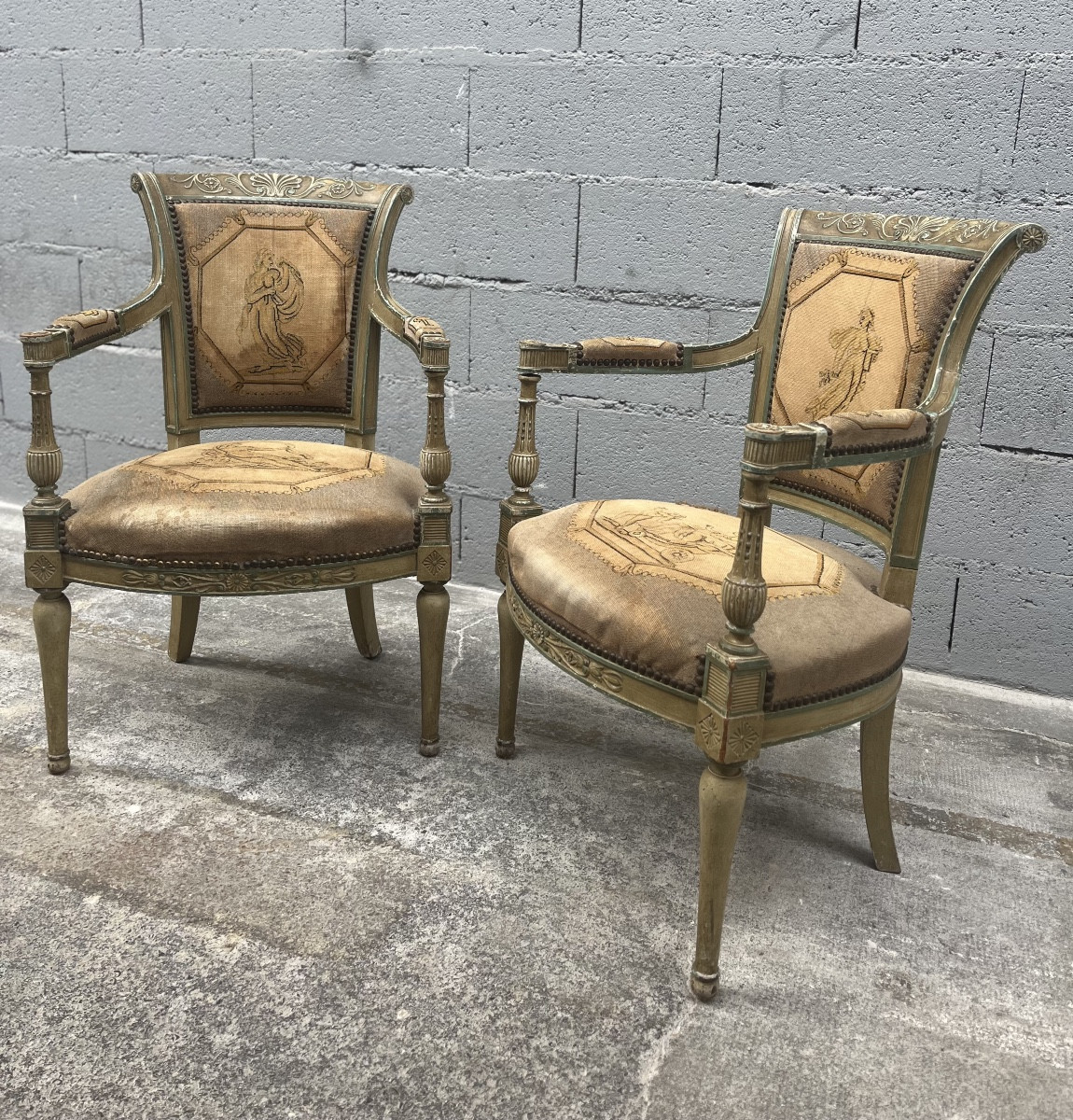 Pair Of Armchairs - Directory 