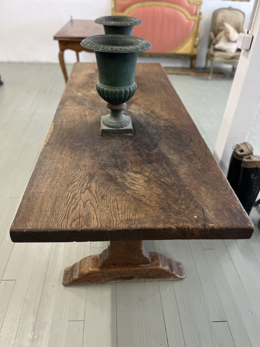 Table de ferme en chêne -photo-2
