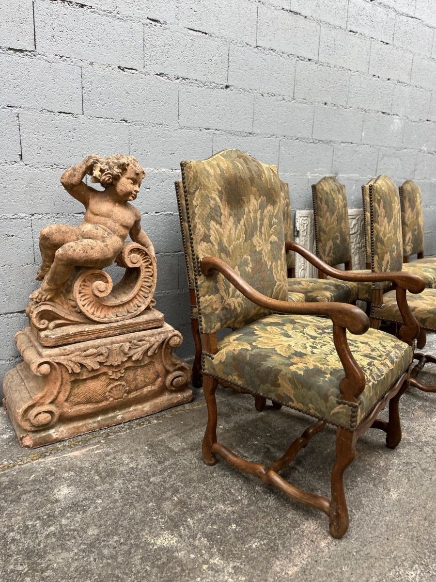 Série de chaises et fauteuils 