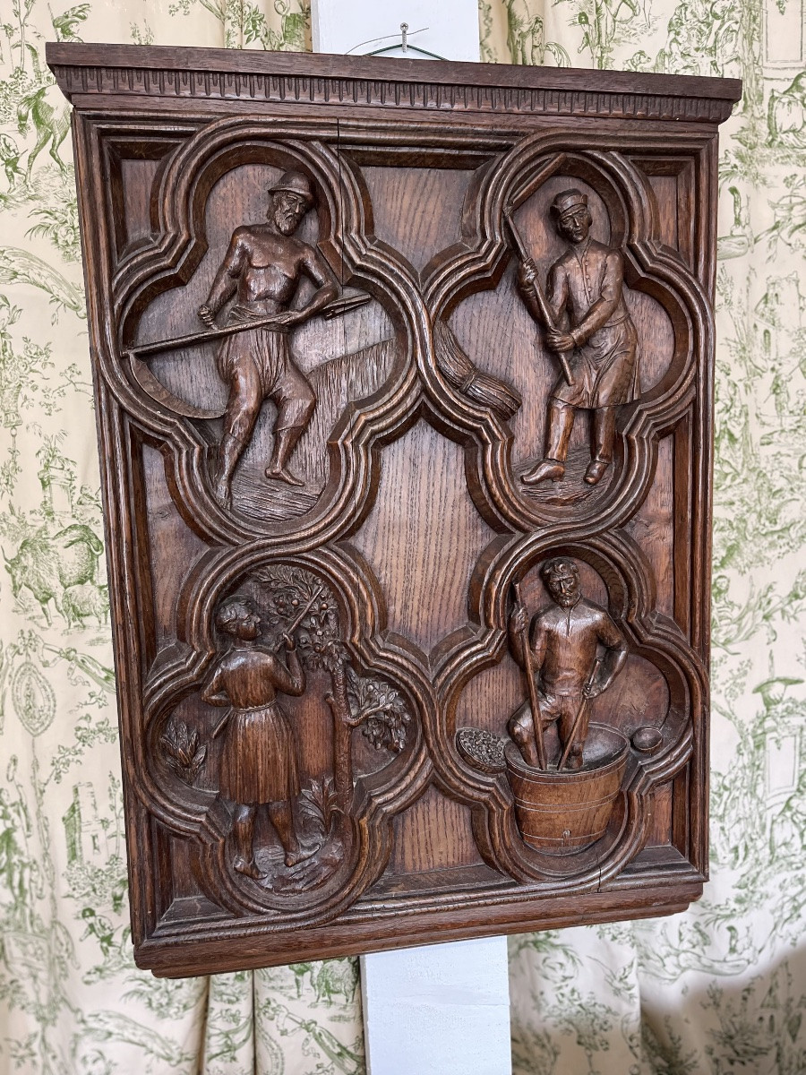Panneau de bois sculpté -photo-2