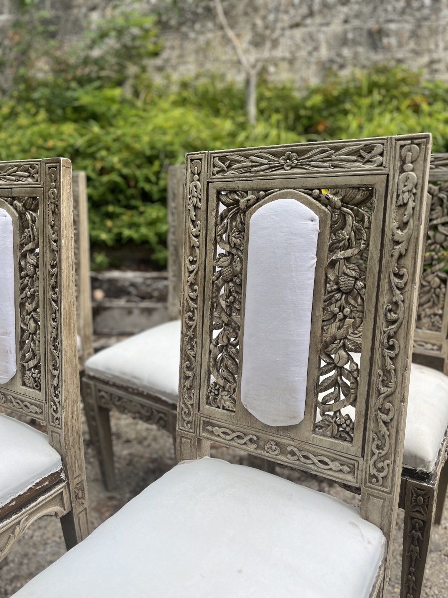 Set Of 8 Provençal Chairs -photo-2