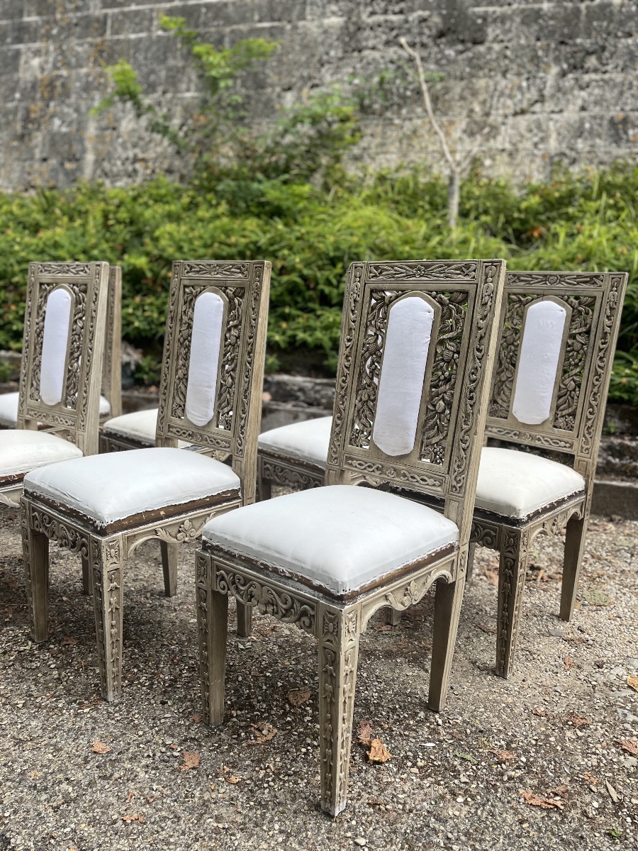 Set Of 8 Provençal Chairs -photo-4