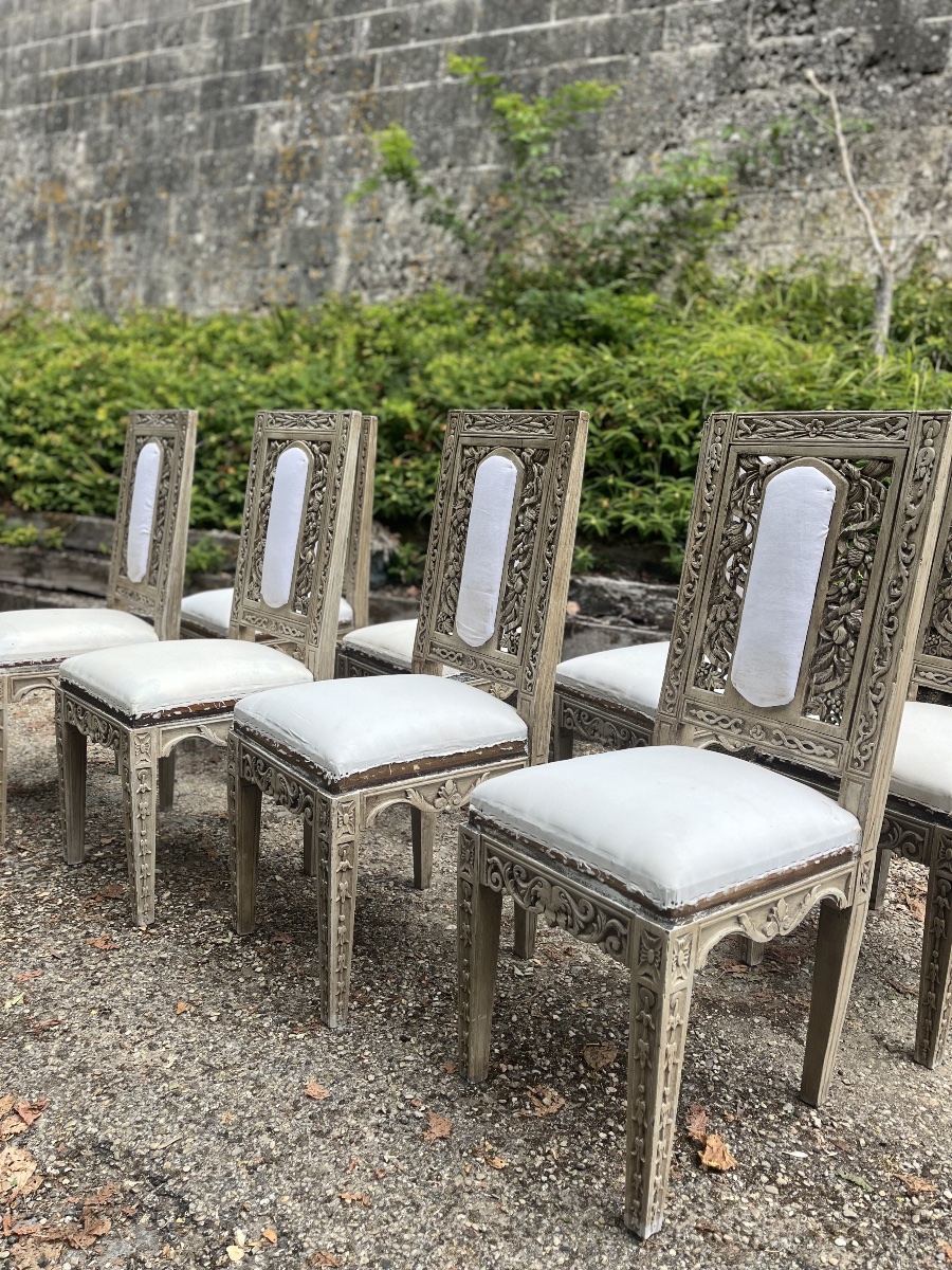 Set Of 8 Provençal Chairs 