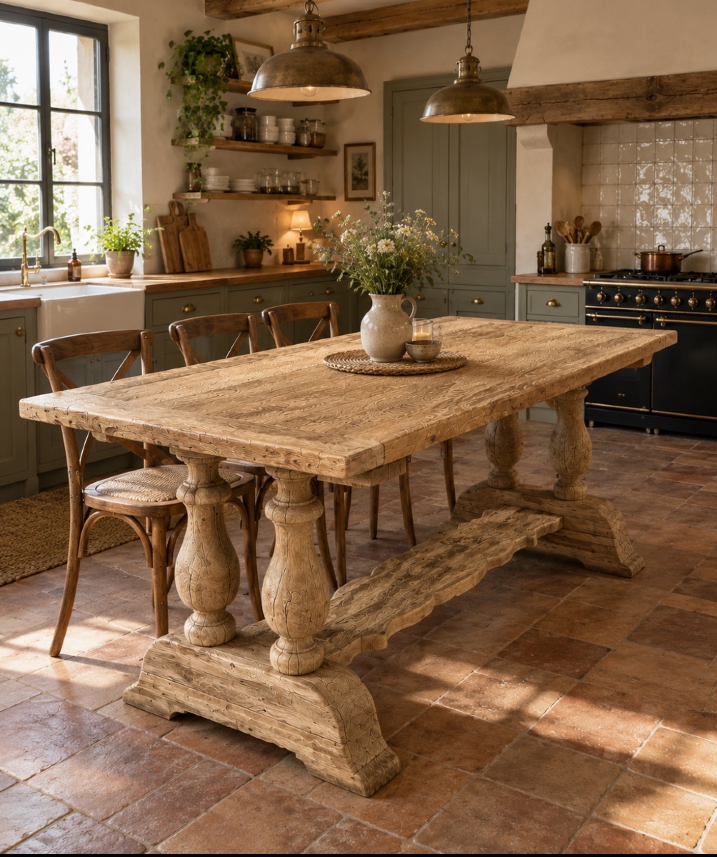 Monastery Table Made Of Oak -photo-2