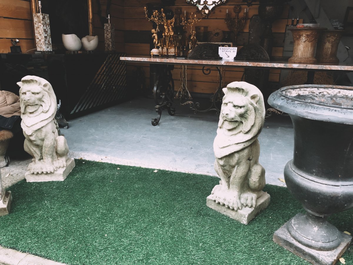 Pair Of Stone Lions-photo-2