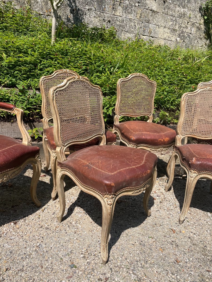 Suite de sièges De Style Louis XV-photo-4