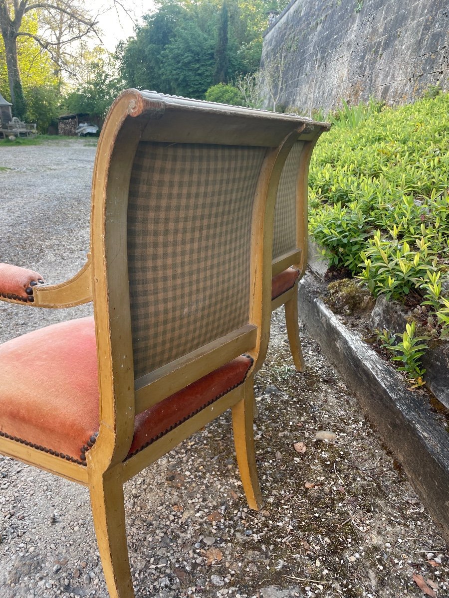 Paire De Fauteuils D’époque  Direcroire -photo-1