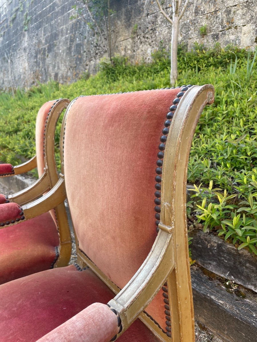 Paire De Fauteuils D’époque  Direcroire -photo-2