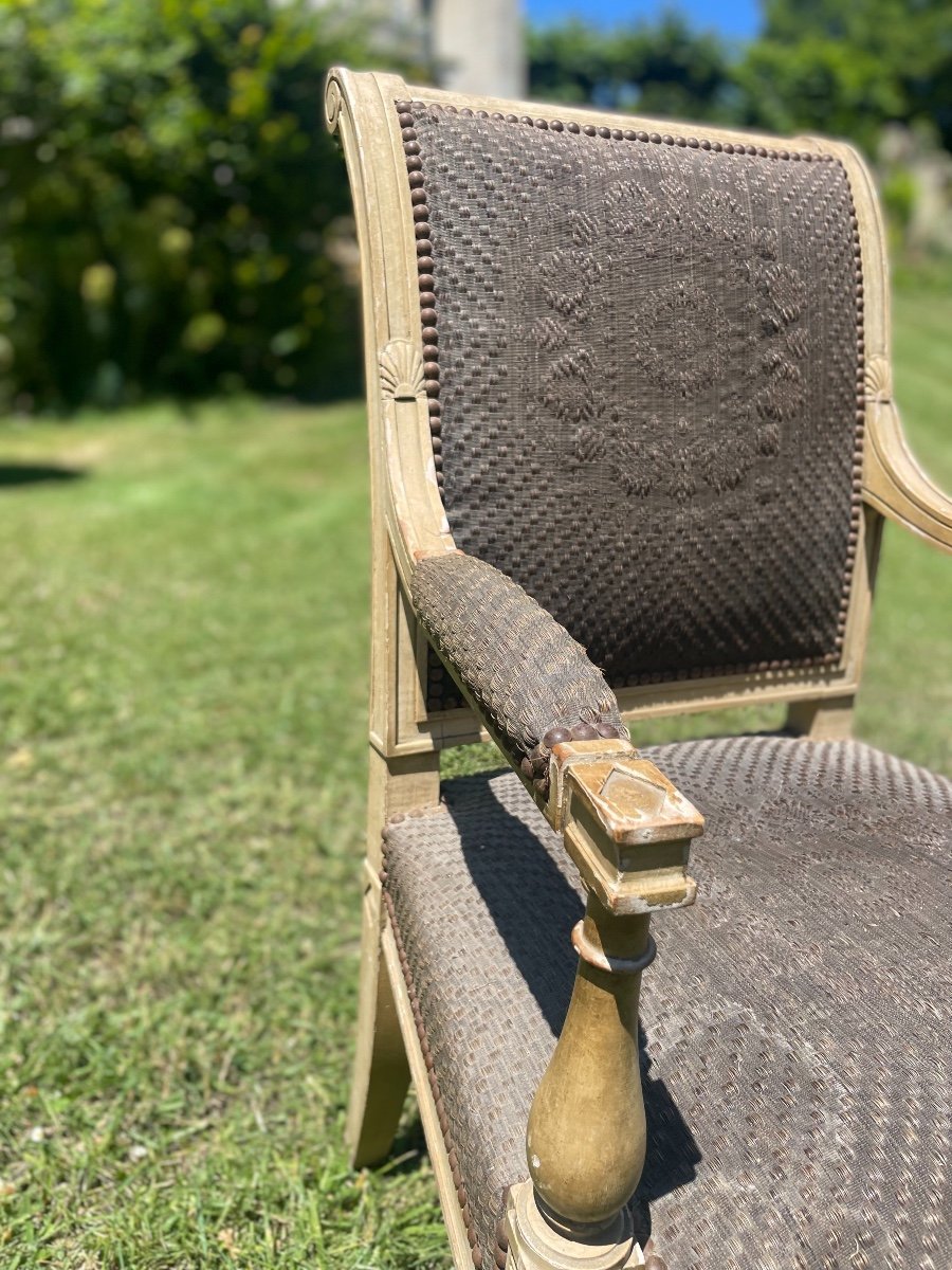 Pair Of Directoire Style Armchairs-photo-3