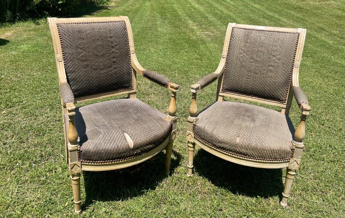 Pair Of Directoire Style Armchairs