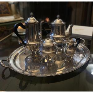 Tea / Coffee Service In Silver Metal