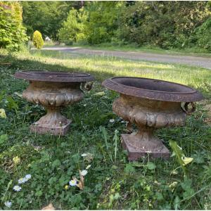 Petite Paire De Vases Médicis 