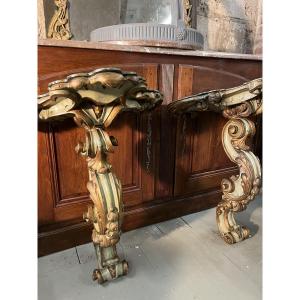 Paire de consoles 