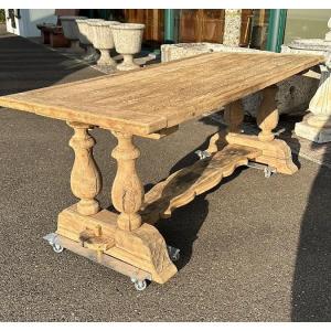 Table de monastère en chêne