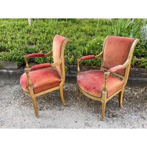 Pair Of Direcroire Period Armchairs