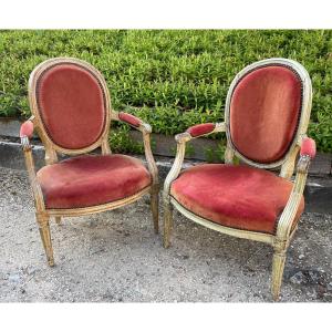 Pair Of Medallion Armchairs