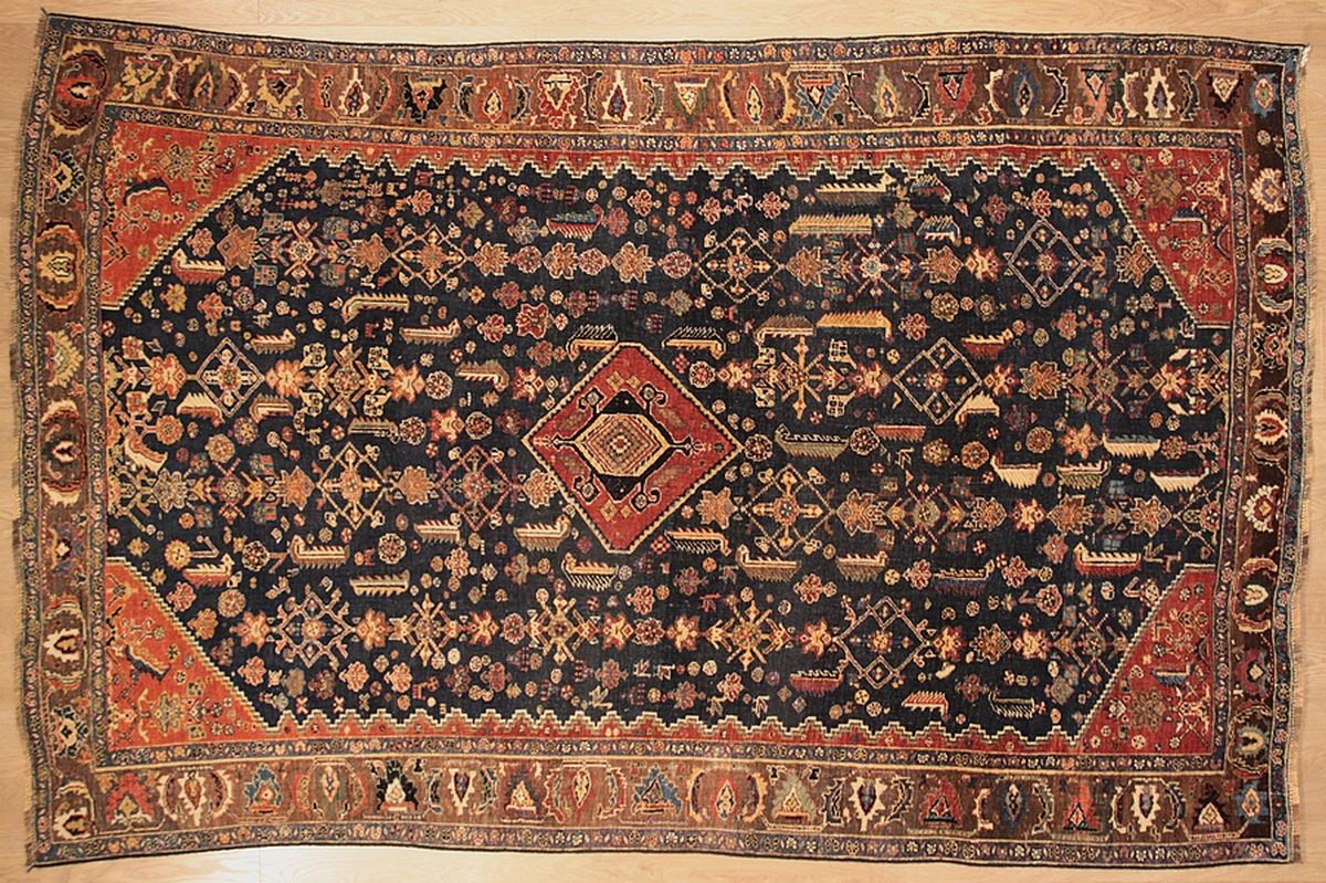 Iran Gashghaï Carpet 253 X 165 Cm-photo-2
