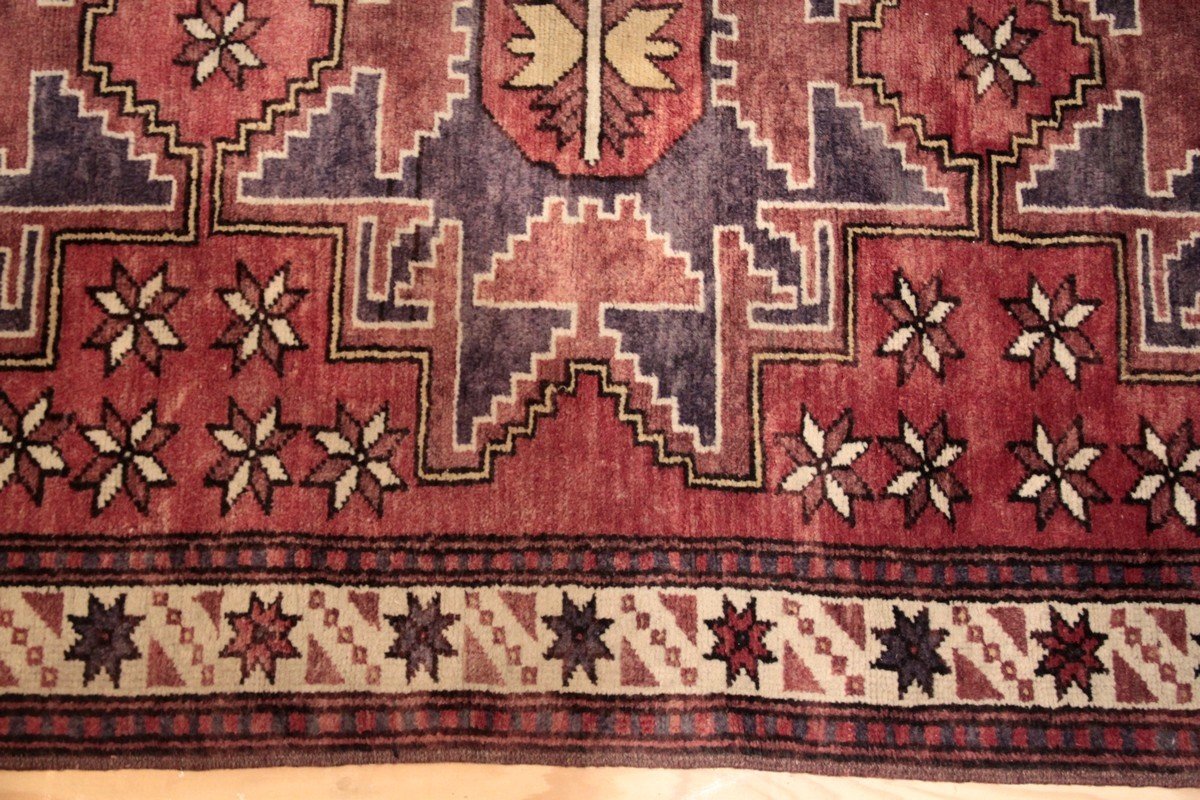 Turkish Rug, Lesghi Pattern, 197 X 104 Cm-photo-4
