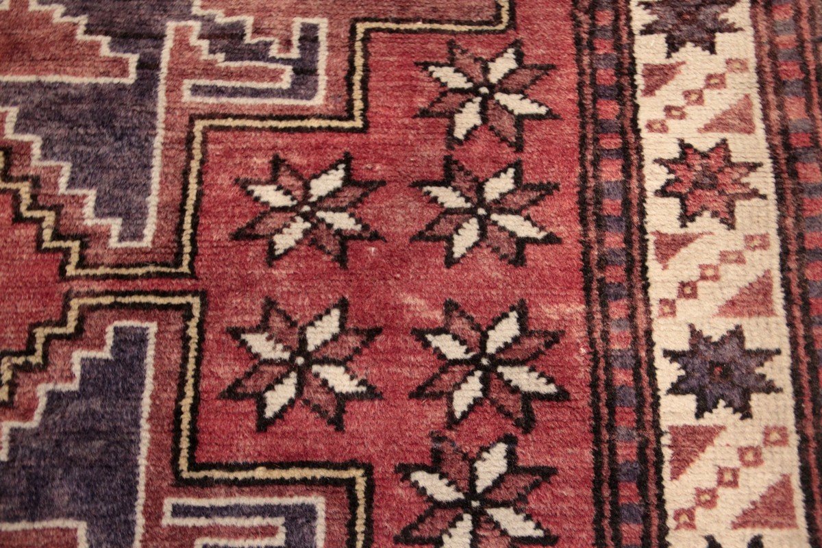 Tapis turc, motif lesghi, 197 x 104 cm-photo-1