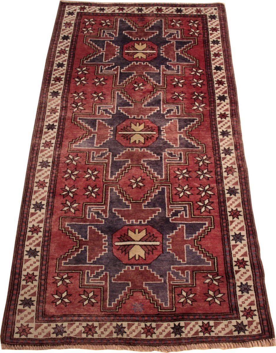 Turkish Rug, Lesghi Pattern, 197 X 104 Cm