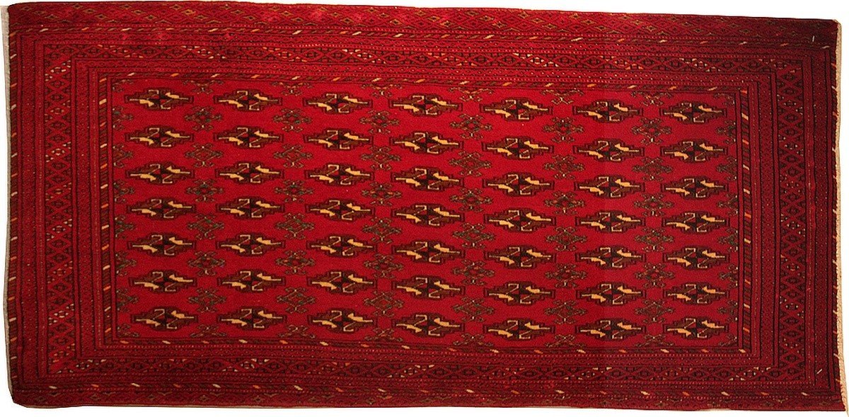 Tapis djoval Turkmène Khorassan 140 x 66 cm-photo-2