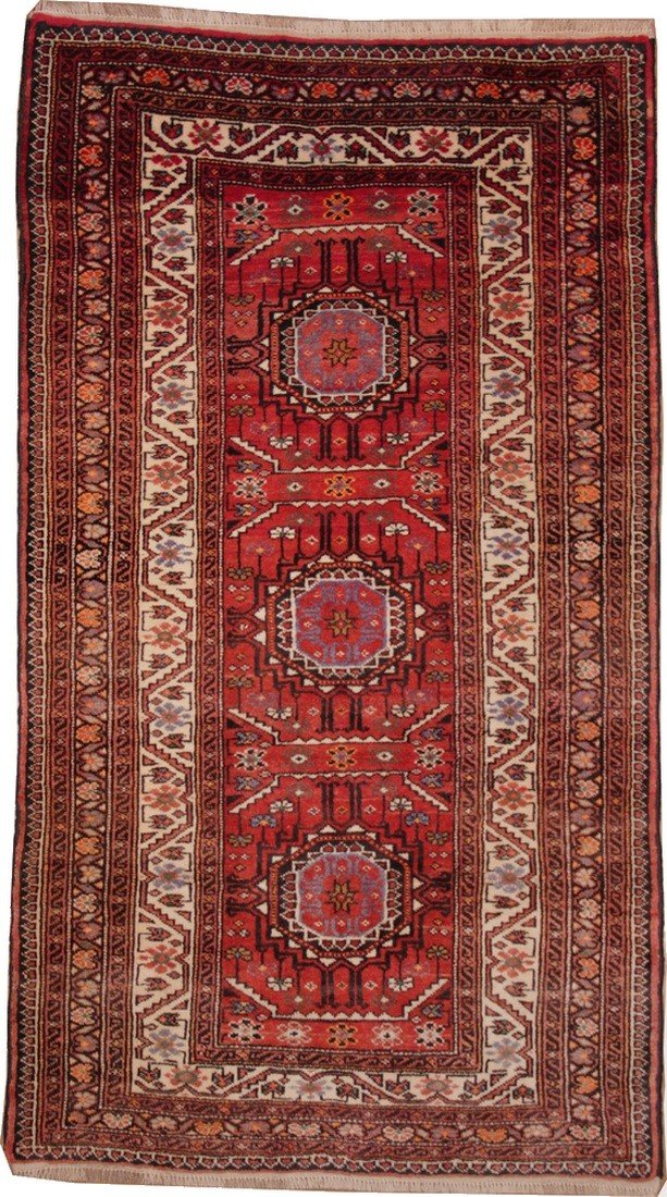 Tapis Turkmène Khorassan Iran 218 x 124 cm