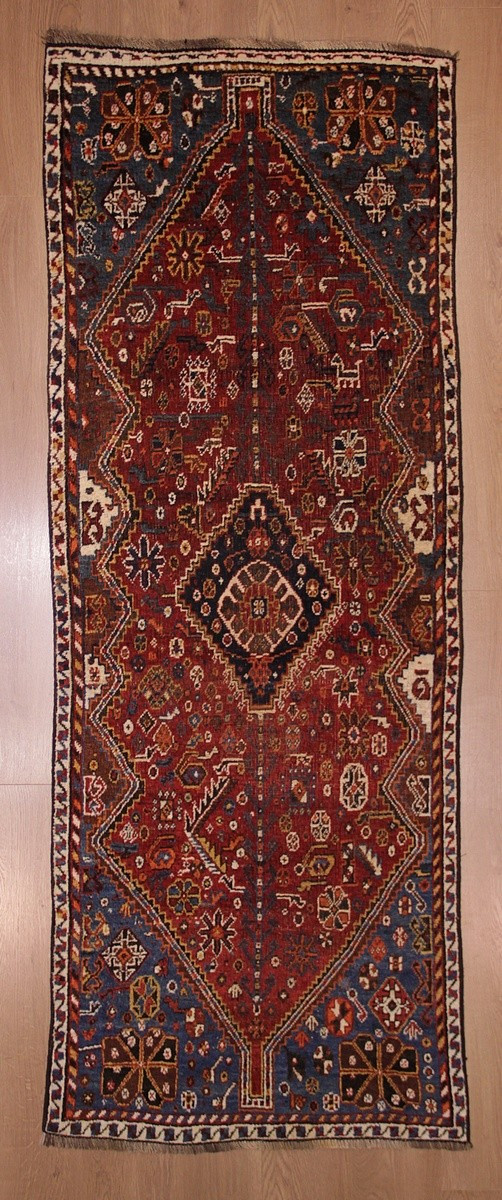 Shiraz Gashghai Rug Iran 233 X 89 Cm