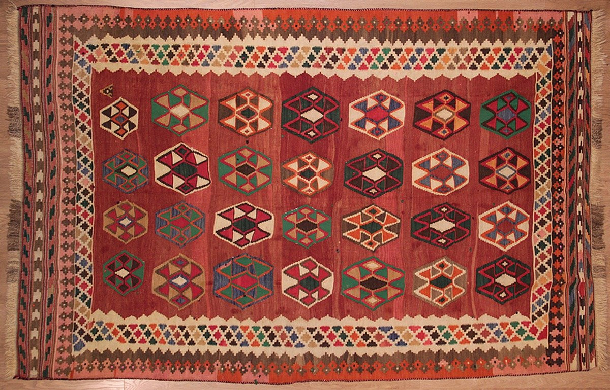 Kilim Gashghaï Kashkuli Iran 247 x 160  cm-photo-2