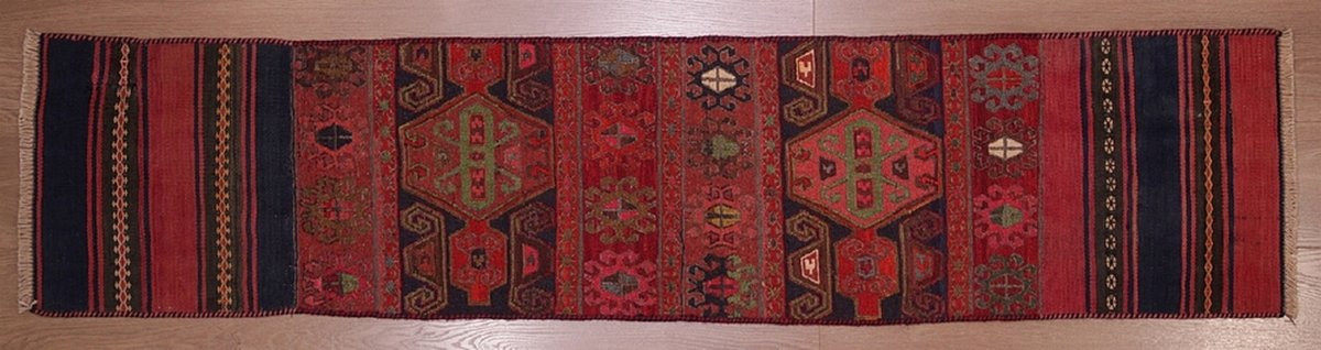 Kilim Soumak Shahsavan Iran 186 X 43 Cm-photo-2