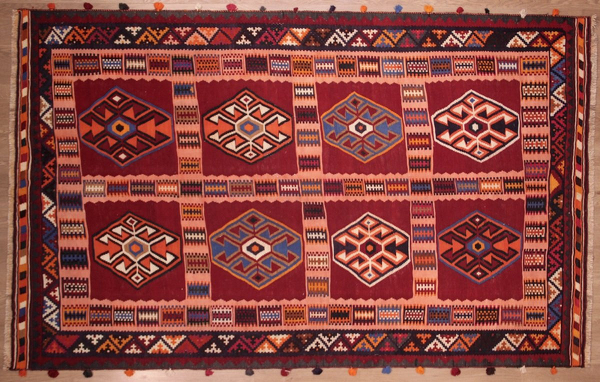 Kilim Gashghaï Kashkuli Iran 270 X 166 Cm-photo-2