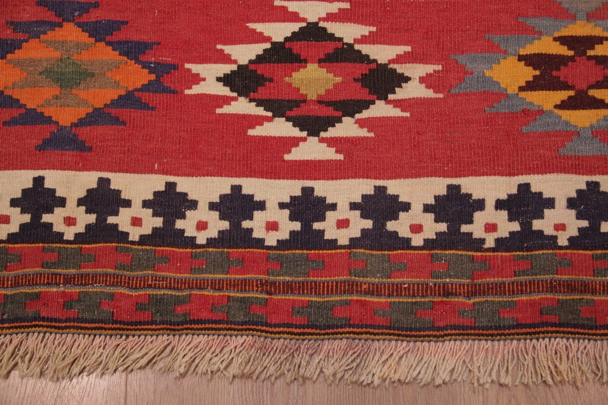 Kilim Gashghaï Kashkuli Iran 206 X 125 Cm-photo-3