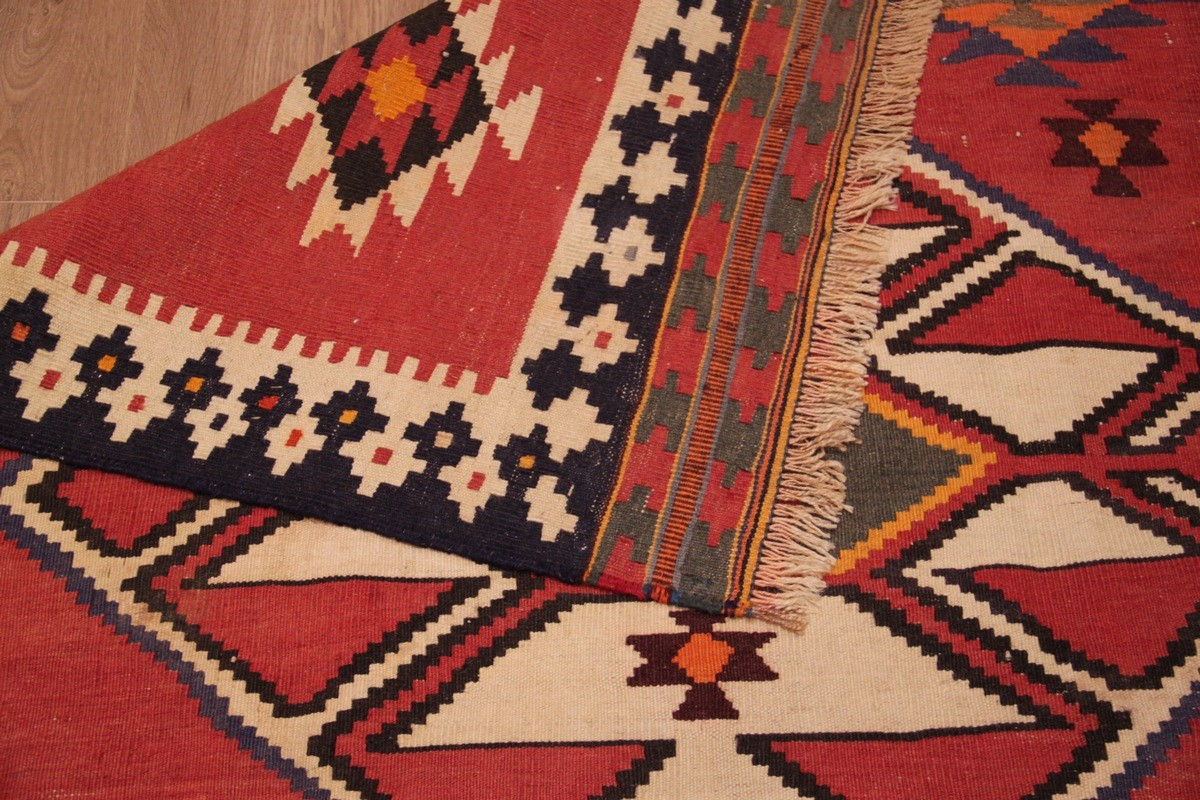 Kilim Gashghaï Kashkuli Iran 206 X 125 Cm-photo-4