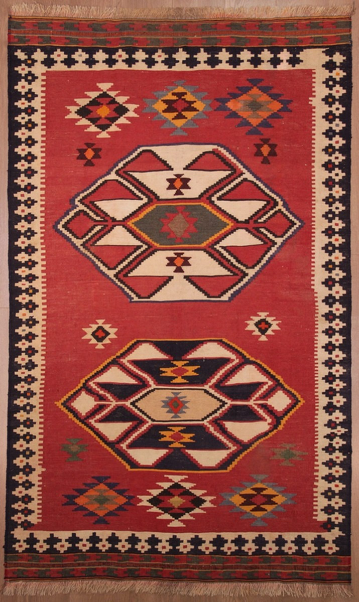 Kilim Gashghaï Kashkuli Iran 206 X 125 Cm