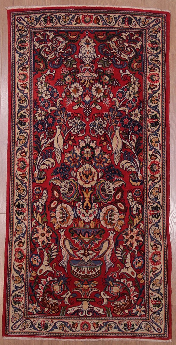 Sarough Iran Rug 130 X 64 Cm