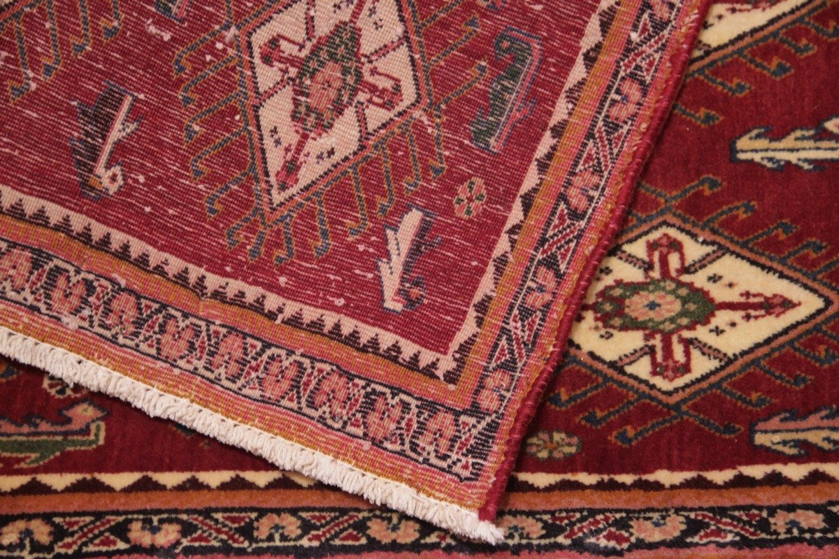 Paire de tapis Gashghaï Kashkuli Iran 62 x 62 cm / 63 x 64 cm-photo-2