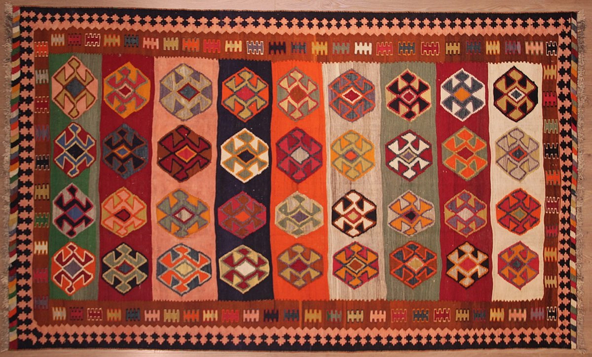 Kilim Gashghaï Kashkuli Iran 262 x 158 cm-photo-2